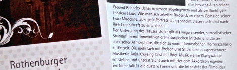 "Der Untergang des Hauses Usher", 8.11.2014, Rothenburg ob der Tauber