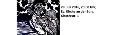 kwr5-Kollektiv spielt zu Otto Pankoks Zigeunerzyklus, 28.7.2016, Lüdinghausen