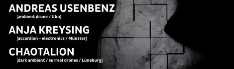 re:flexions - silent series: Anja Kreysing + Andreas Usenbenz + Chaotalion, 1.7.2017, Ganze Bäckerei, Augsburg